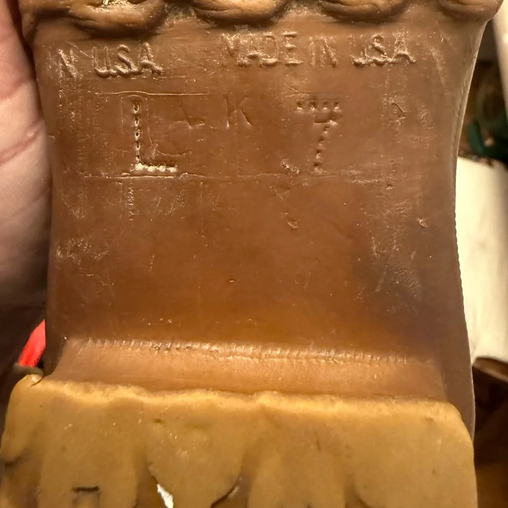 L.L. Bean Brown Leather and Dark Brown Rubber Duck Boots